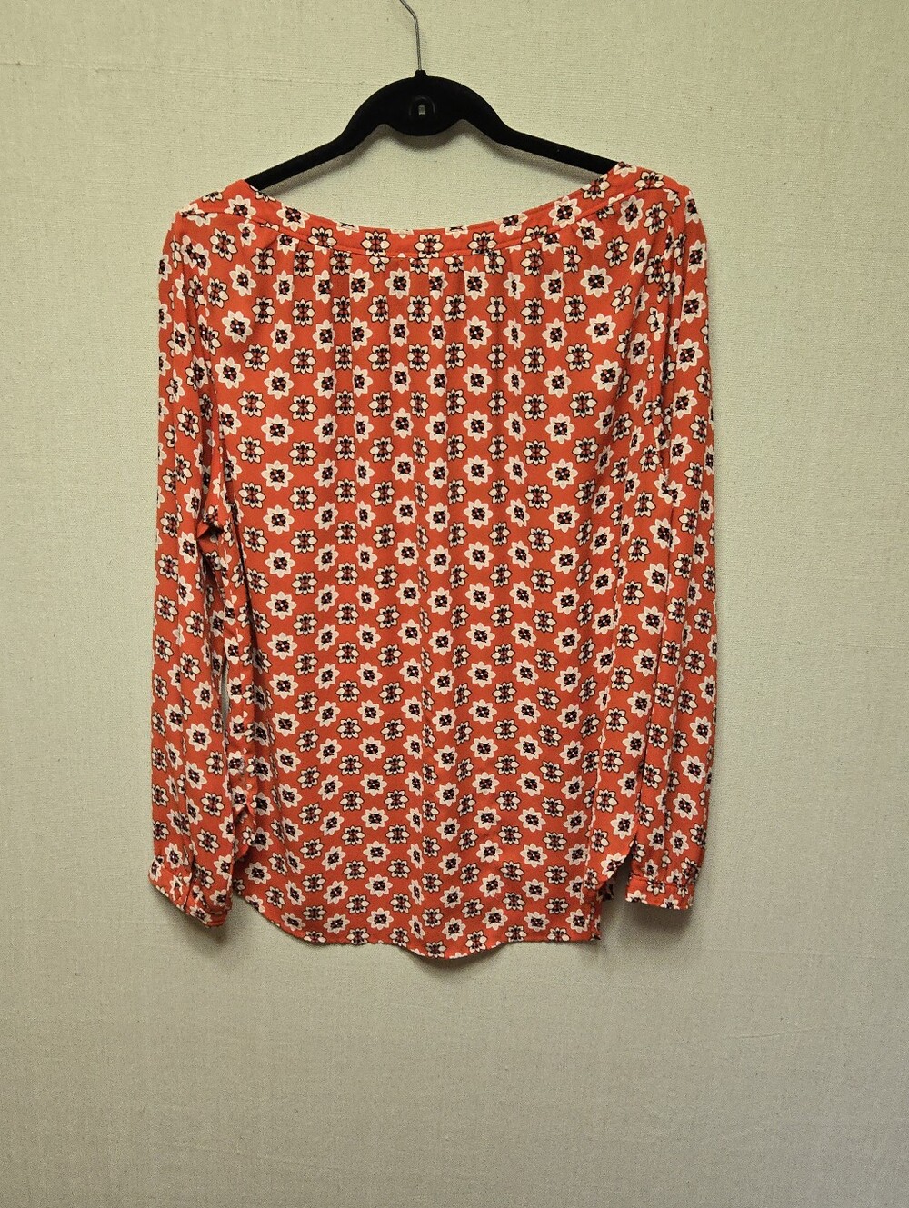 LOFT Red Floral Peasant Blouse - Picture 2 of 6